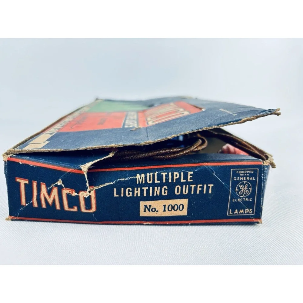 1930's Antique CHRISTMAS TREE Electric Lighting Outfit BOX ONLY, Holiday